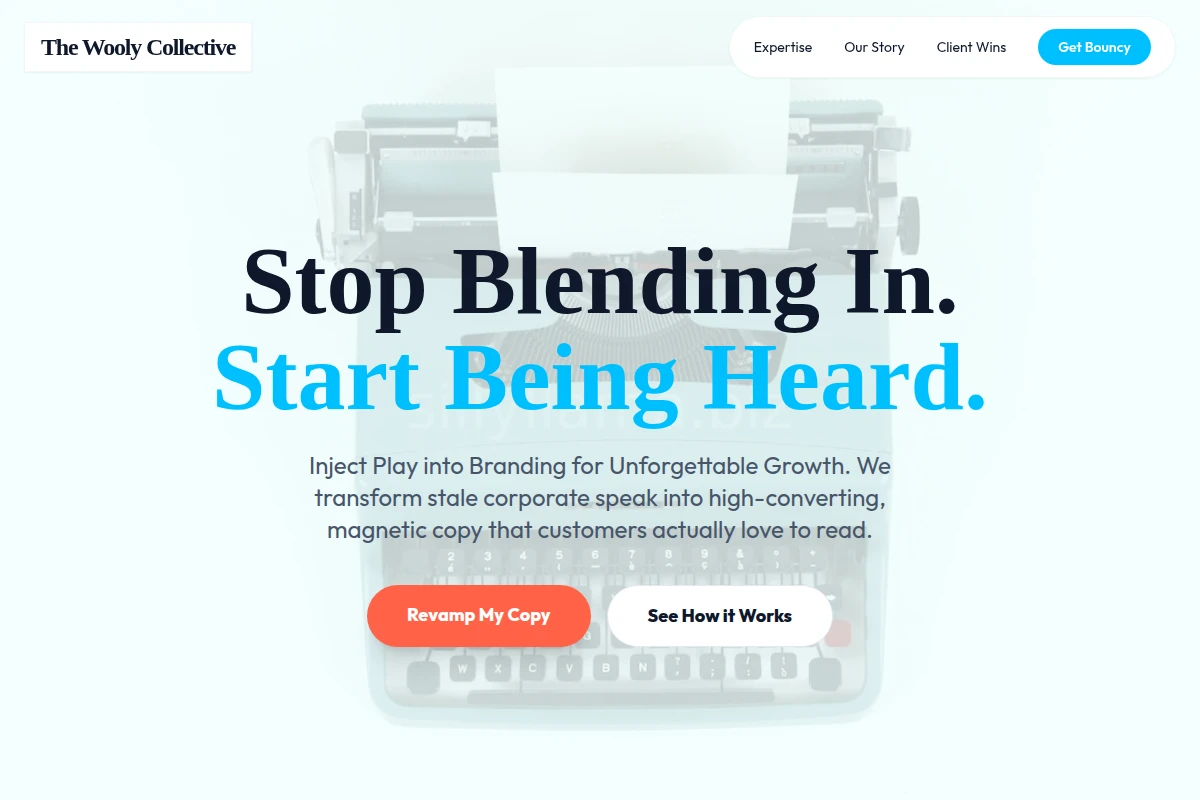 Bouncy Copywriting